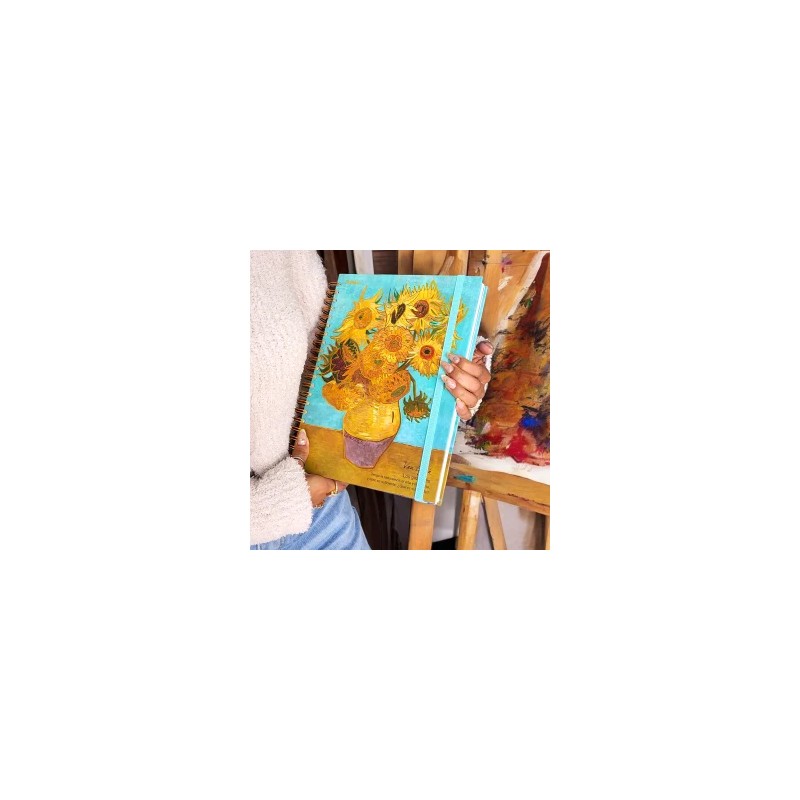 Libreta SketchBook Pasta Dura Cuadrada 160g/m2 I Love Impressionists JZA450-1972