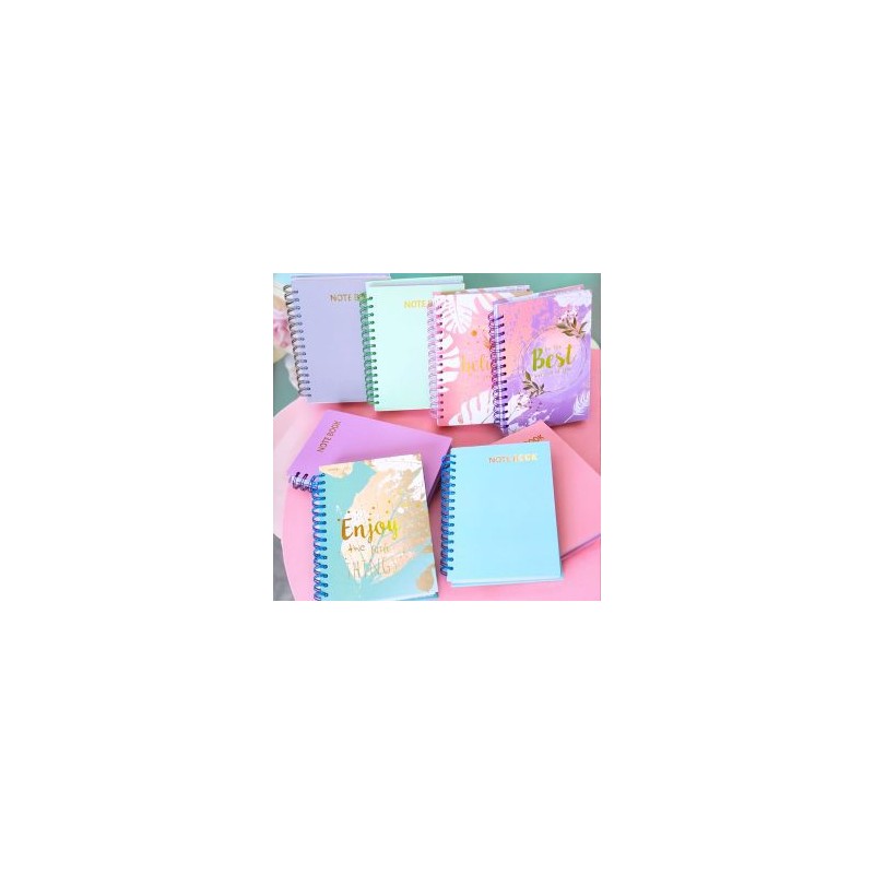 Libreta Tamaño Frances con 60 Hojas de Raya y 9 Blocs de Notas Adhesivas Diseños Astrología Bicolor Cute