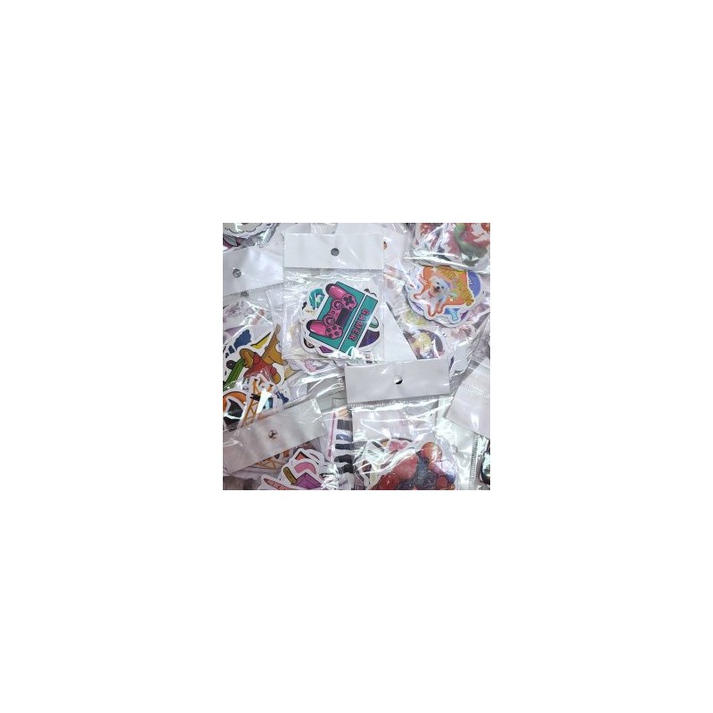 Pack con 4 Planillas de stickers Transparentes Kawaii y 1 regla llavero de 15cm