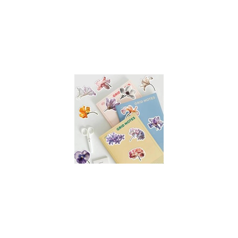 Pack con 50 Stickers Impermeables Comida Rápida
