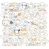 Pack con 50 Stickers Impermeables Scrapbooking Album de Recortes Vintage