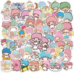 Pack con 50 Stickers Impermeables Scrapbooking Vintage Naranjoso Rosado