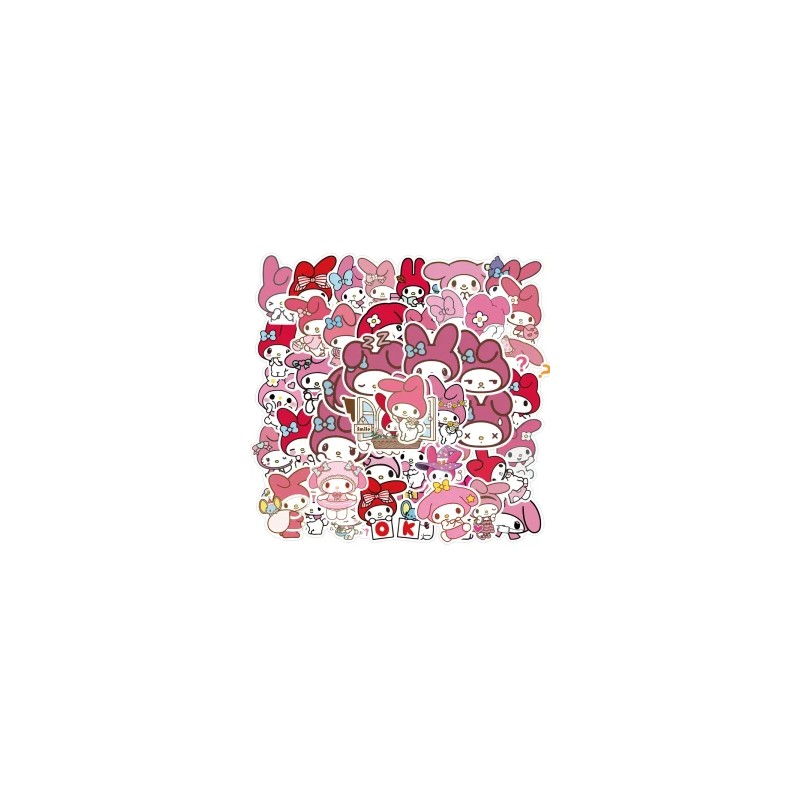 Pack con 50 Stickers Impermeables Scrapbooking Vintage Print