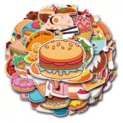 Pack con 63 Stickers Impermeables Scrapbooking Periodico Recortes Vintage