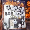 Pantufla Calabaza Blanco/Naranja Afelpada Halloween