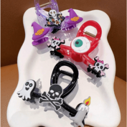 Pinza para Cabello con Diseños en Goma de Halloween