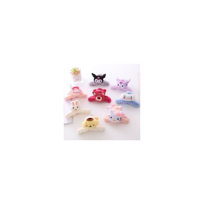 Pinza Peluche Afelpada para Cabello Sanrio