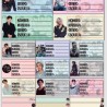 Planilla con 25 Etiquetas Escolares de Materias Tamaño Carta StrayKids