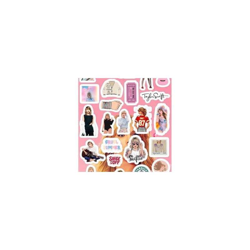 Planilla con 26 Stickers Cortados con Laser Taylor