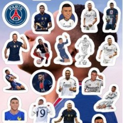 Planilla con 29 Stickers Cortados con Laser Nata 3.0