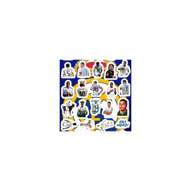 Planilla con 29 Stickers Cortados con Laser Real