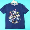Playera Kids Manga Corta Estampada Diney 100 Azul Marino