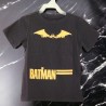 Playera Kids Manga Corta Estampada The Batman Negra