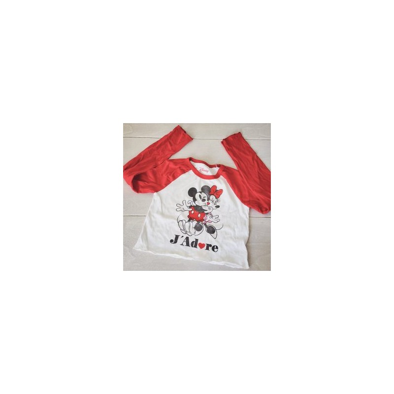 Playera Kids Manga Larga Estampada Mickey and Minnie