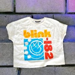 Playera para Dama Blink-182 Carita con X