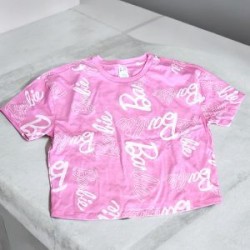 Playera Rosa para Dama de Barbie Minimalista