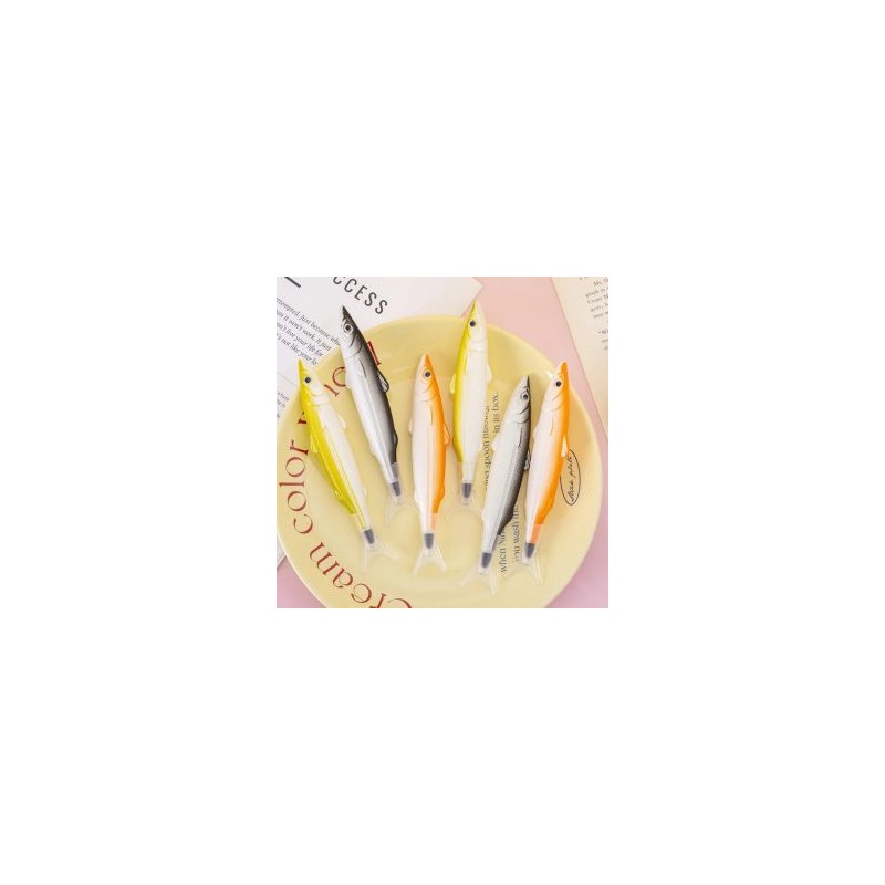 Pluma Kawaii en Forma de Filete Pez Realista