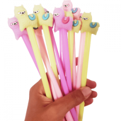 PLUMA KAWAII LLAMA PUNTO FINO GEL
