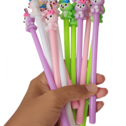 Pluma Kawaii Punto Fino de Gel Buenas noches Queridos Conejos