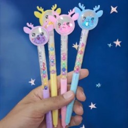 Pluma Venado Cute con Escarcha 24ZD-148