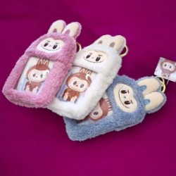 Porta Credencial de Peluche con diseño de Labubu