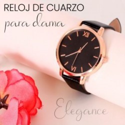 Reloj de Dama Analogo Correa ViniPiel Hebilla Ajustable