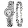 Reloj de dama Brillos Plateado