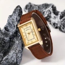 Reloj para Caballero Pulsera Simple Versátil Cuadrado