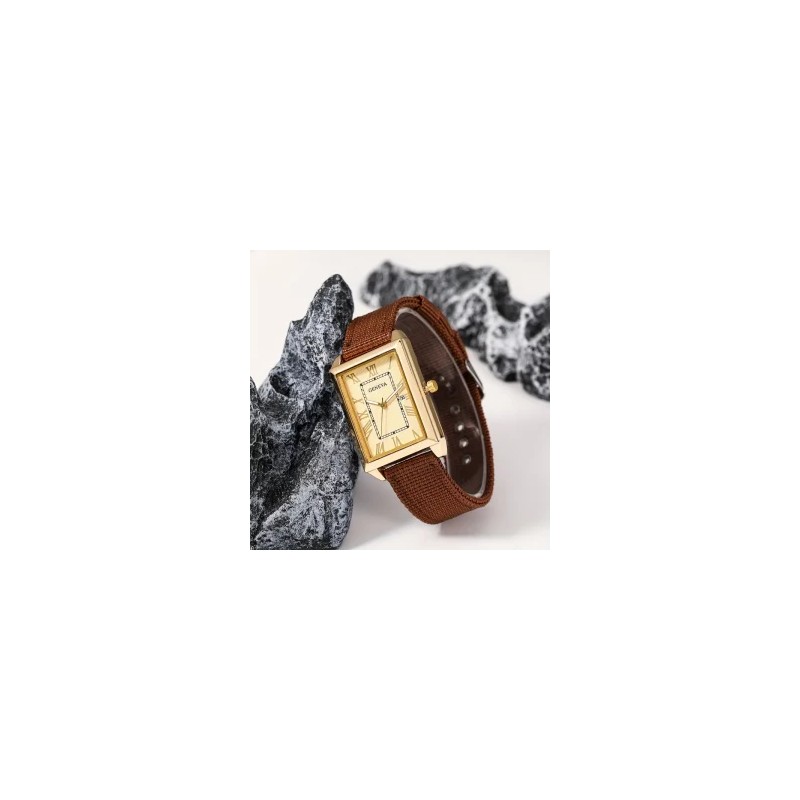 Reloj para Caballero Pulsera Simple Versátil Cuadrado