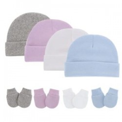 Set de Gorro con dobladillo y Guantes Unitalla Bebes