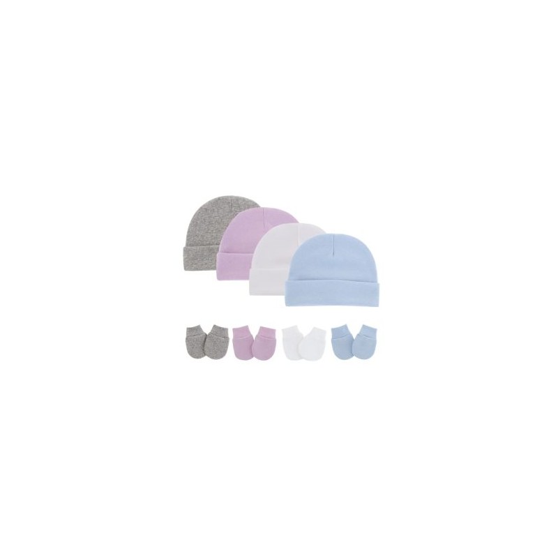 Set de Gorro con dobladillo y Guantes Unitalla Bebes