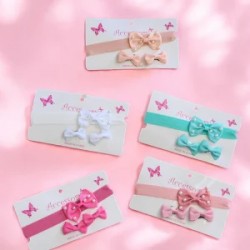 Set Diadema y Moñitos para Bebe Cute