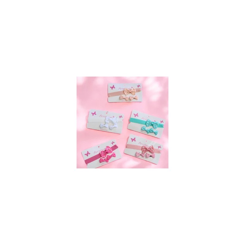 Set Diadema y Moñitos para Bebe Cute