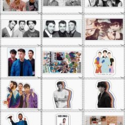Sticker Calcomanias Estampas Jonas Tamaño Carta