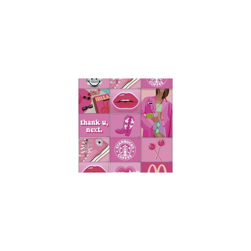Sticker Calcomanias Pinky Chicle Estampas Decorativas Tamaño Carta