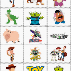 Sticker Calcomanias Toy Story Estampas Decorativas Tamaño Carta