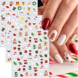 Stickers para uñas Navideñas