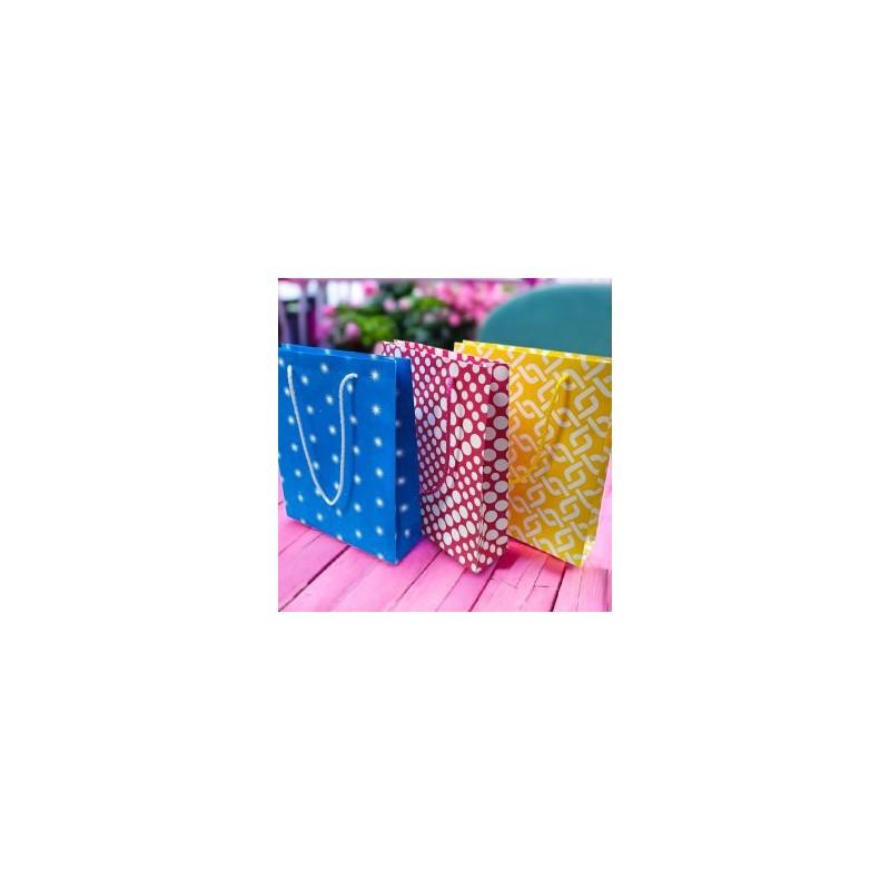 Bolsa de Regalo con Diseño de Animalitos Kawaii Mediana