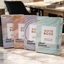 Libreta Francesa Pasta Dura Diseños Tulipanes Rayas 96 Hojas AL-111