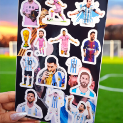 Planilla con 14 Stickers Cortados con Laser Leo