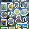 Planilla con 24 Stickers Cortados con Laser Chems