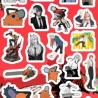 Planilla con 24 Stickers Cortados con Laser Nutrias