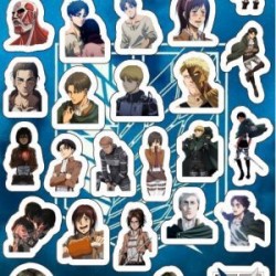 Planilla con 31 Stickers Cortados con Laser Guns and Roses