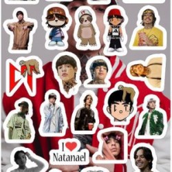 Planilla con 32 Stickers Cortados con Laser Minecraft