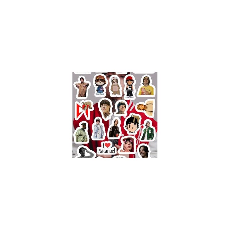 Planilla con 32 Stickers Cortados con Laser Minecraft