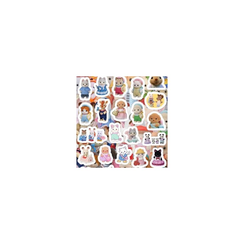 Planilla con 34 Stickers Cortados con Laser Gatos Memes