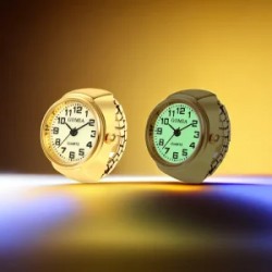 Reloj de Pulsera Analogico de Lujo con Puntero Cuadrado Brillante Ajustable