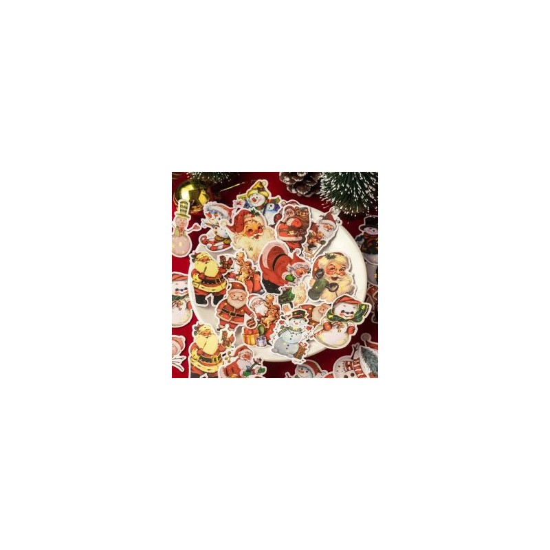 Bolsita con 30 Stickers Navideños Impermeables