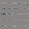 Bolsita de Stickers de 50 Piezas de Armas Militares Free Fire