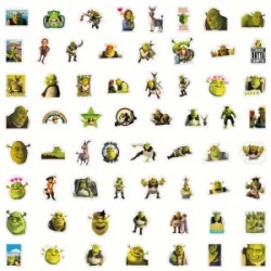 Bolsita de Stickers de 60 Piezas Shrek Gracioso Burro Escenas